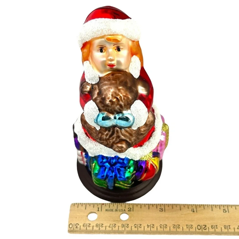 Thomas Pacconi Classics Girl Christmas Ornament Teddy Bear‎ Gifts Tabletop 2004